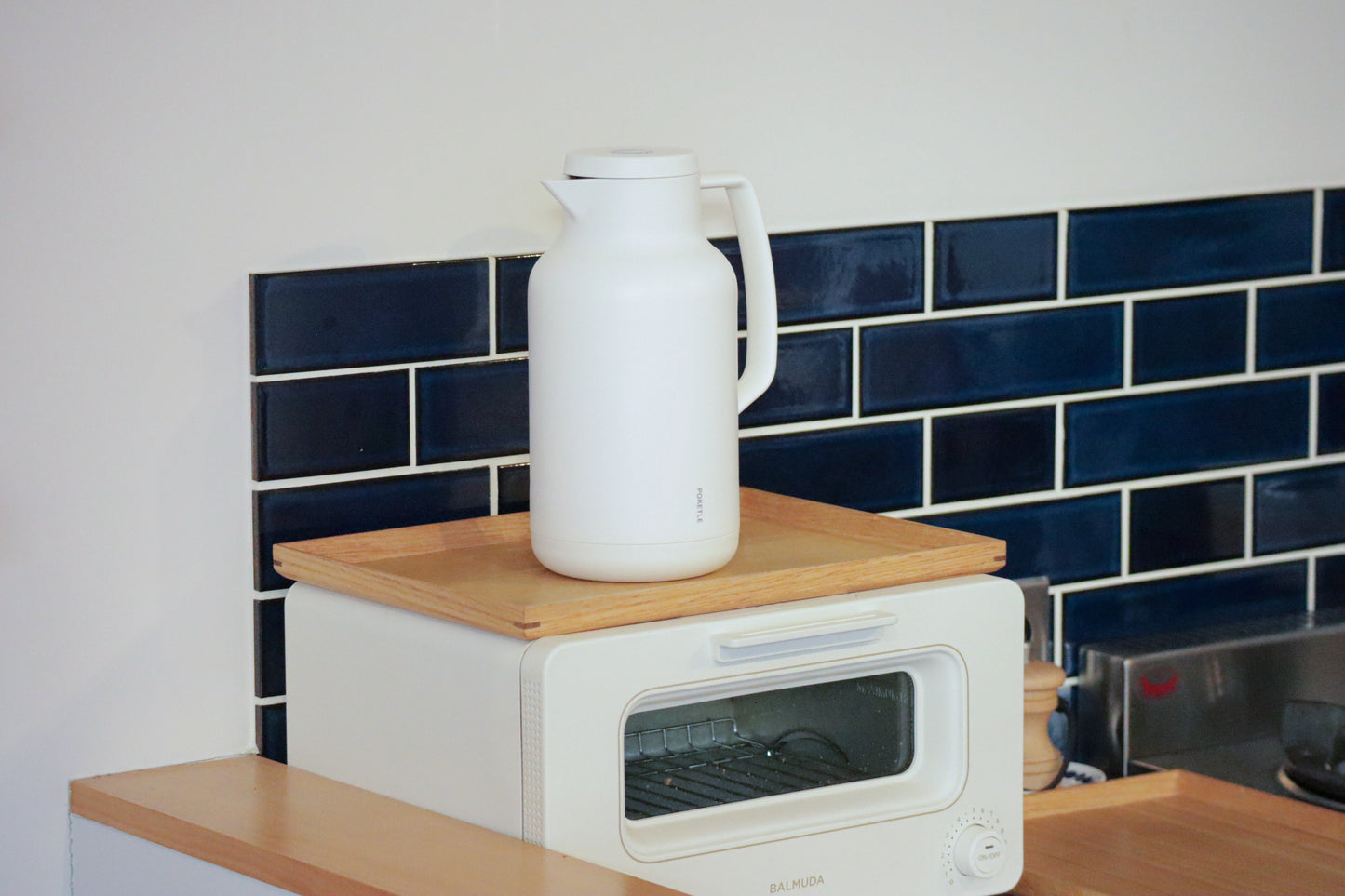 ポケトル ガラス製 卓上まほうびん（グリーン） 保温保冷  ビードロまほうびん1L【結婚式 ギフト 引き出物 食器類】