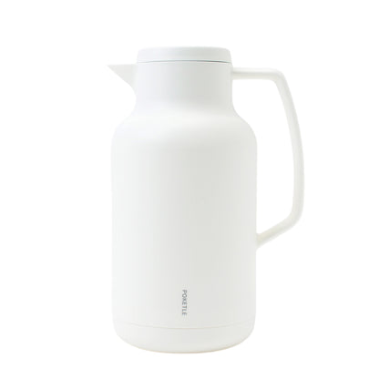 ポケトル ガラス製 卓上まほうびん（ホワイト） 保温保冷  ビードロまほうびん1L【結婚式 ギフト 引き出物 食器類】