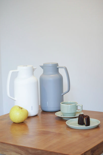 ポケトル ガラス製 卓上まほうびん（ホワイト） 保温保冷  ビードロまほうびん1L【結婚式 ギフト 引き出物 食器類】