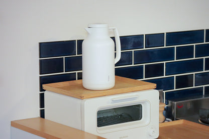 ポケトル ガラス製 卓上まほうびん（ホワイト） 保温保冷  ビードロまほうびん1L【結婚式 ギフト 引き出物 食器類】