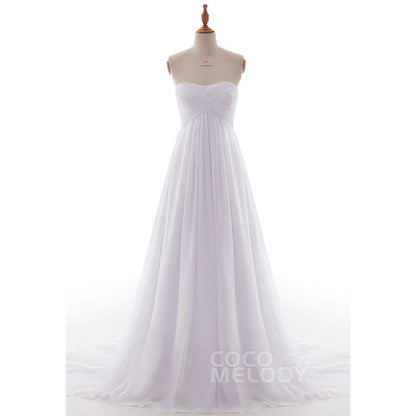 PR1436 シフォン ハートネック ウェディングドレス 【ウェディングドレス オーダーメイド】