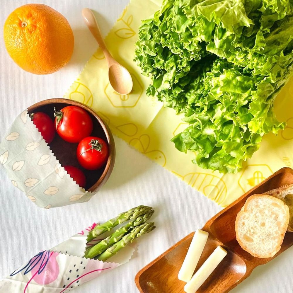 ヴィーガンラップ Lemon柄 3枚入りセット(S・M・L) 【結婚式 ギフト 引き出物 キッチン用品】