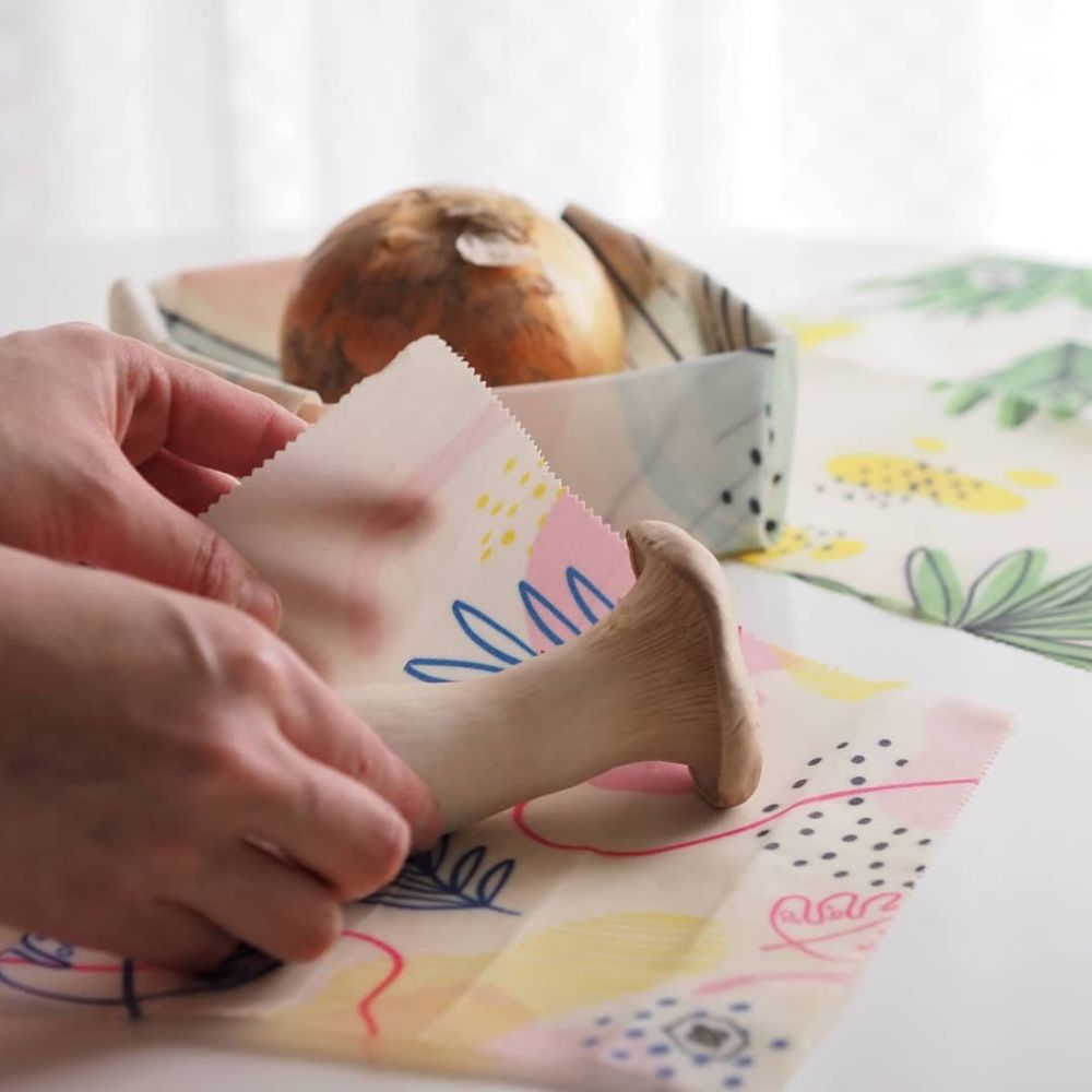 ヴィーガンラップ Lemon柄 3枚入りセット(S・M・L) 【結婚式 ギフト 引き出物 キッチン用品】