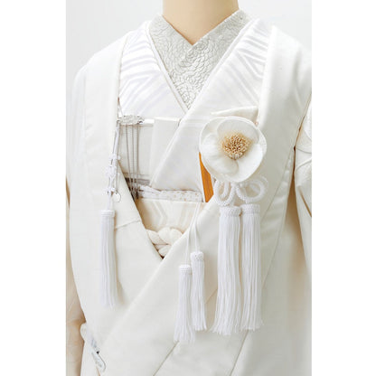 オリジナル白無垢 生成地/emi takazawa 刺繍花 【結婚式 和装 白無垢 レンタル】