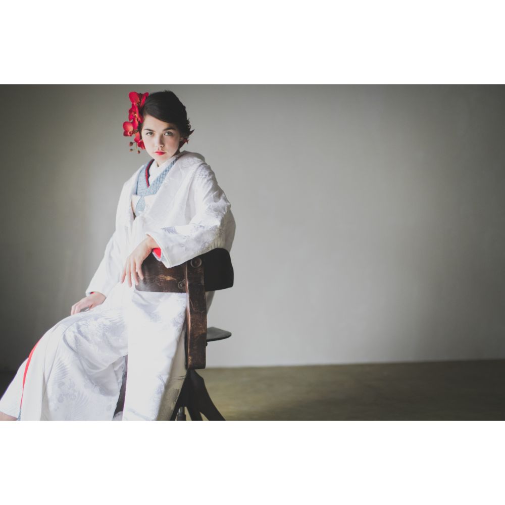 宮廷四季花鳥 【結婚式 和装 白無垢 レンタル】