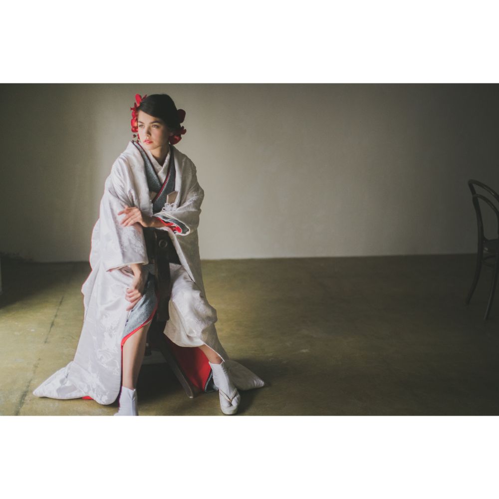 宮廷四季花鳥 【結婚式 和装 白無垢 レンタル】