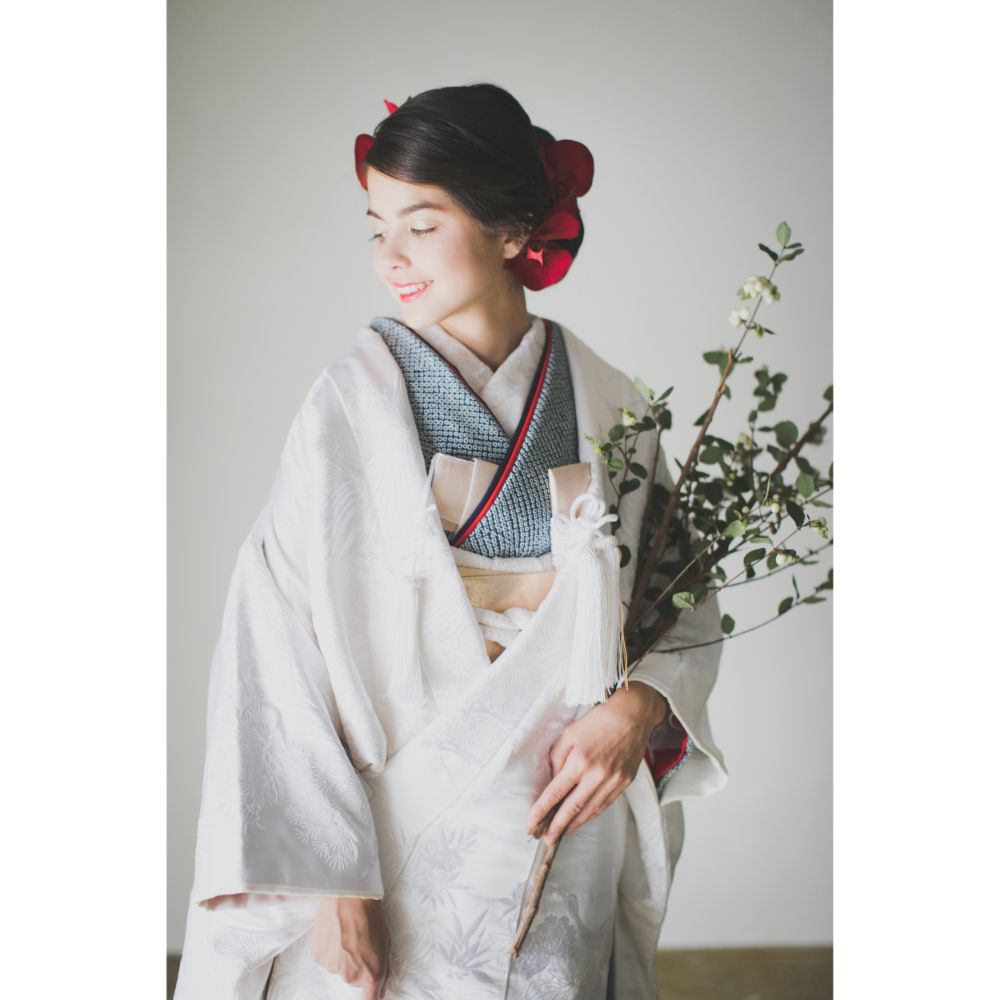 宮廷四季花鳥 【結婚式 和装 白無垢 レンタル】