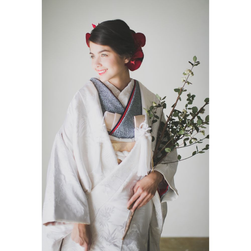 宮廷四季花鳥 【結婚式 和装 白無垢 レンタル】