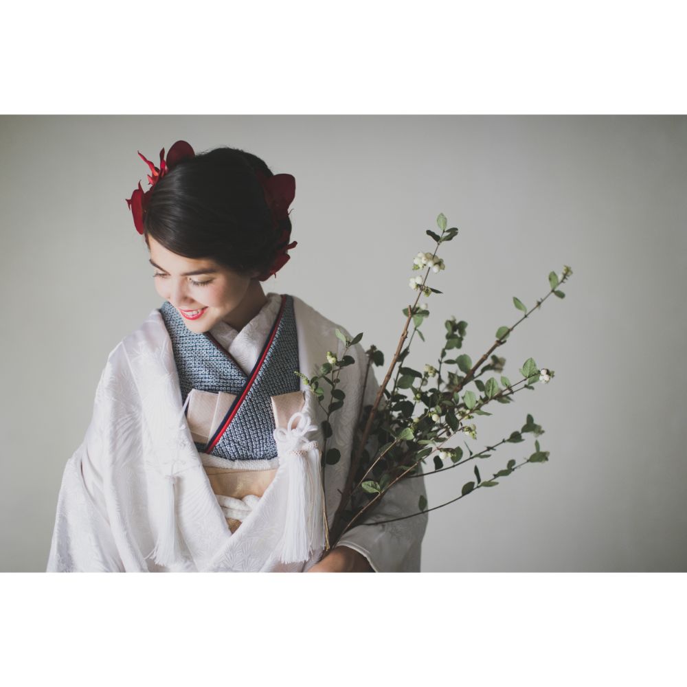 宮廷四季花鳥 【結婚式 和装 白無垢 レンタル】