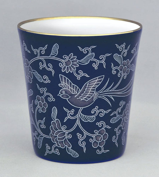 (ルリ花鳥唐草文)フリーカップ 【結婚式 ギフト 引き出物 食器類】