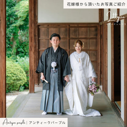 【造花】Rental Bouquet : Antique purple 【結婚式 フラワー 造花 ブーケ ブートニア レンタル】