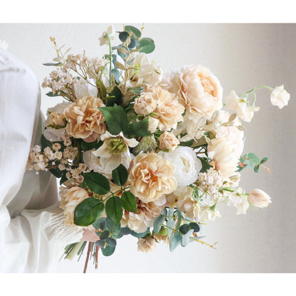 【造花】Rental Bouquet :Jaune de naples 【結婚式 フラワー 造花 ブーケ ブートニア レンタル】