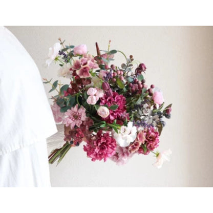 【造花】Rental Bouquet :Myrtille 【結婚式 フラワー 造花 ブーケ ブートニア レンタル】