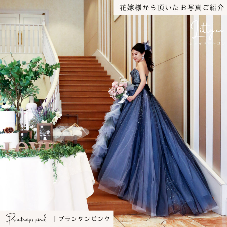 【造花】Rental Bouquet :Printemps pink　【結婚式　フラワー　造花　ブーケ　ブートニア　レンタル】