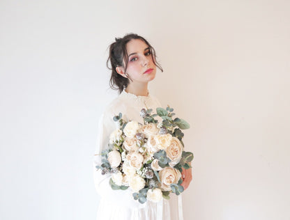 【造花】Rental Bouquet : Sainte Chapelle 【結婚式 フラワー 造花 ブーケ ブートニア レンタル】