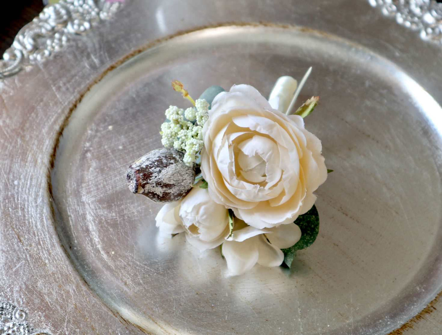 【造花】Rental Bouquet : Sainte Chapelle 【結婚式 フラワー 造花 ブーケ ブートニア レンタル】