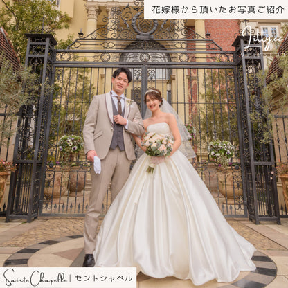 【造花】Rental Bouquet : Sainte Chapelle 【結婚式 フラワー 造花 ブーケ ブートニア レンタル】