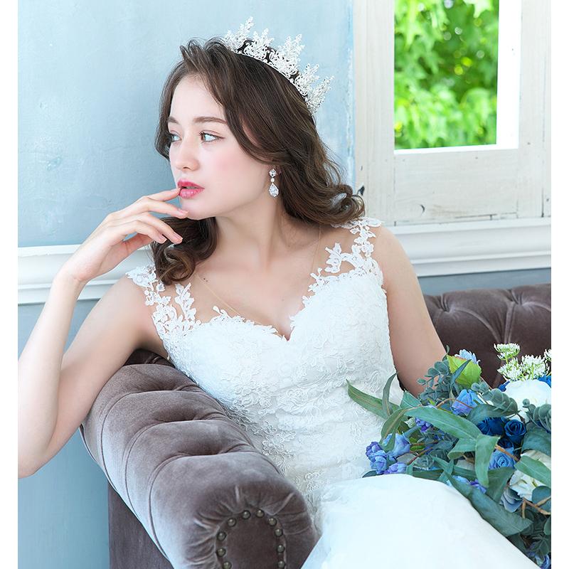 アネリージルコニアイヤリング【結婚式 ピアス イヤリング】（RLE-48e）