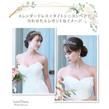 アネリージルコニアイヤリング【結婚式　ピアス　イヤリング】