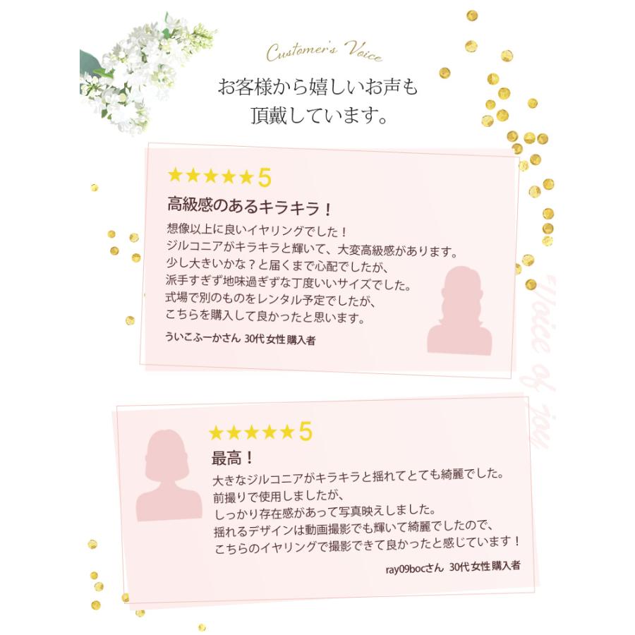 アネリージルコニアピアス【結婚式 ピアス イヤリング】（RLE-48p）