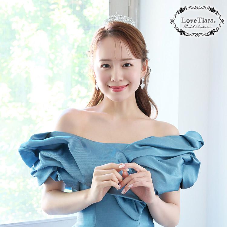 プリズムジルコニアイヤリング【結婚式 ピアス イヤリング】（RLE-83e）