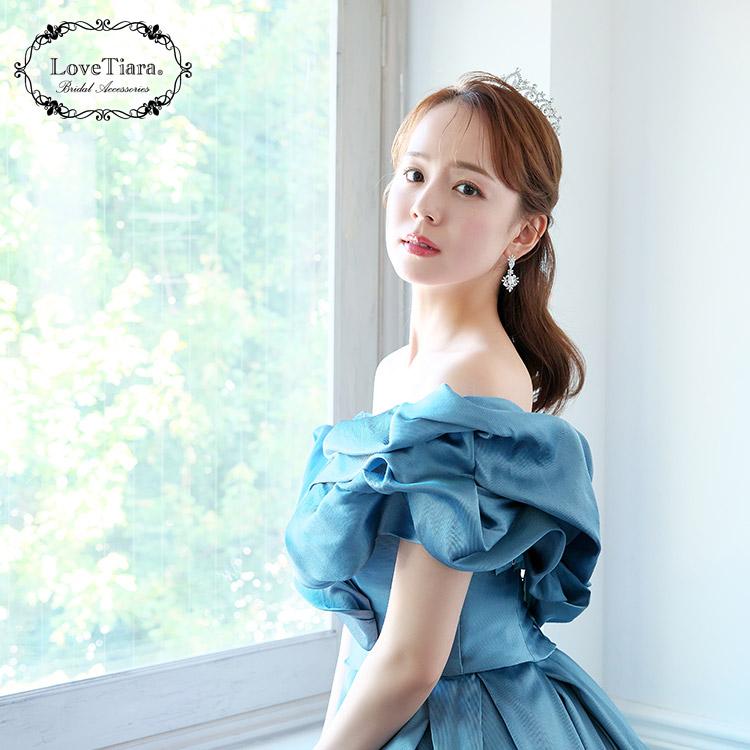 プリズムジルコニアピアス【結婚式 ピアス イヤリング】（RLE-83p）