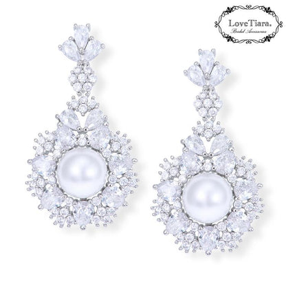 フェリシアジルコニピアス【結婚式 ピアス イヤリング】（RLE-84p）