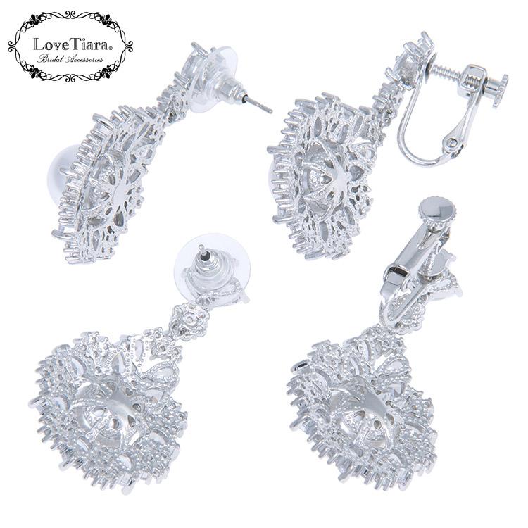 フェリシアジルコニピアス【結婚式 ピアス イヤリング】（RLE-84p）
