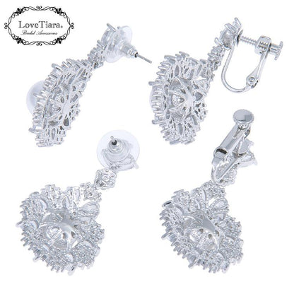 フェリシアジルコニピアス【結婚式 ピアス イヤリング】（RLE-84p）