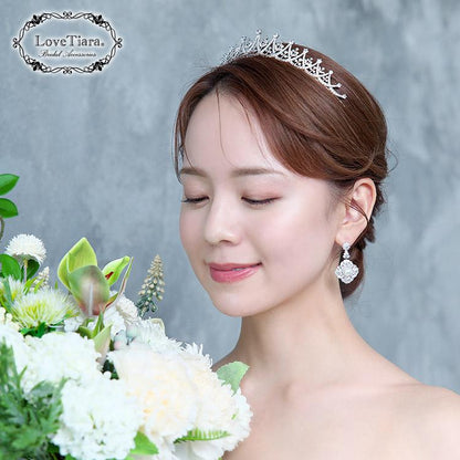 カリーナジルコニアイヤリング【結婚式 ピアス イヤリング】（RLE-85e）