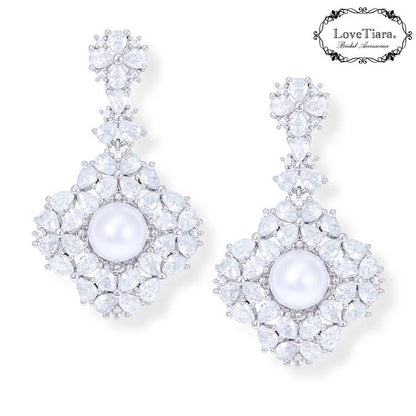 カリーナジルコニアピアス【結婚式 ピアス イヤリング】（RLE-85p）