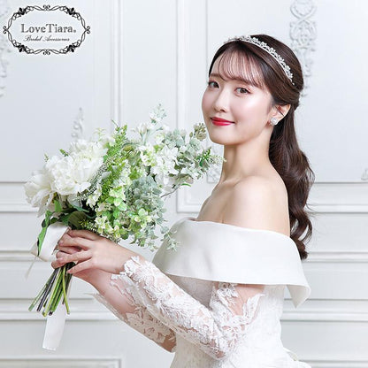 アデルジルコニアイヤリング【結婚式 ピアス イヤリング】（RLE-87e）