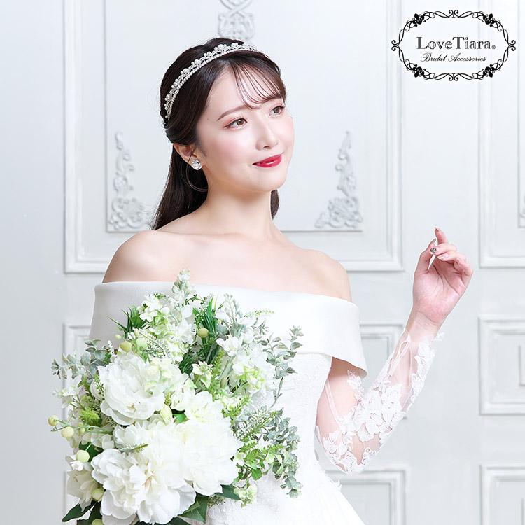 アデルジルコニアイヤリング【結婚式 ピアス イヤリング】（RLE-87e）