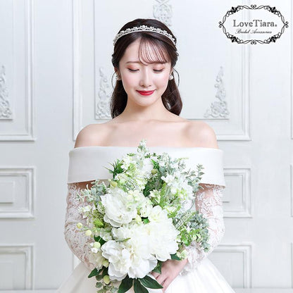 アデルジルコニアイヤリング【結婚式 ピアス イヤリング】（RLE-87e）