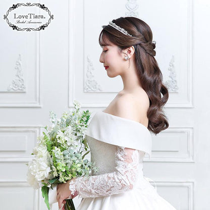 アデルジルコニアピアス【結婚式 ピアス イヤリング】（RLE-87p）