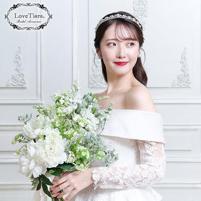 アデルジルコニアピアス【結婚式 ピアス イヤリング】（RLE-87p）