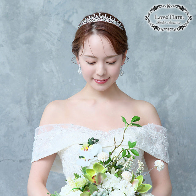 ノーブルジルコニアティアラ【花嫁 ティアラ】（RT-54）