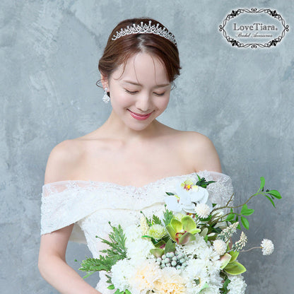 ノーブルジルコニアティアラ【花嫁 ティアラ】（RT-54）