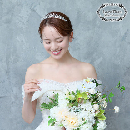 ノーブルジルコニアティアラ【花嫁 ティアラ】（RT-54）