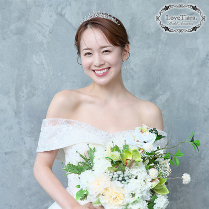 ノーブルジルコニアティアラ【花嫁 ティアラ】（RT-54）