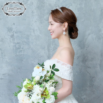 ノーブルジルコニアティアラ【花嫁 ティアラ】（RT-54）