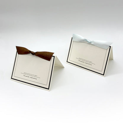 【結婚式 席札】リュボン アイボリー(印刷込み)【結婚式 ペーパー 席札】