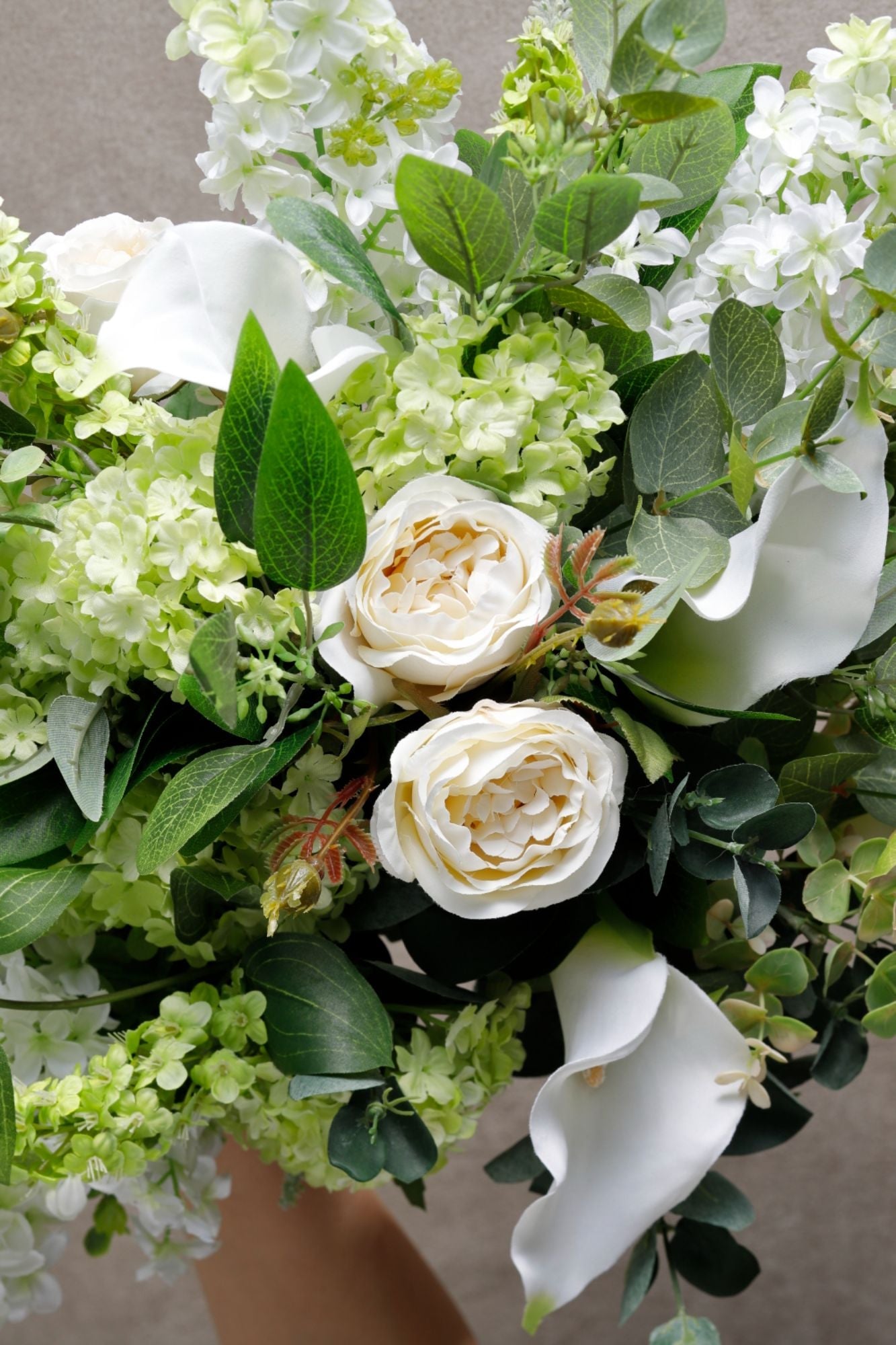 【造花 レンタルブーケ】爽やかカラーブーケ ホワイト✖︎グリーン 【結婚式 フラワー 造花 ブーケ ブートニア レンタル】