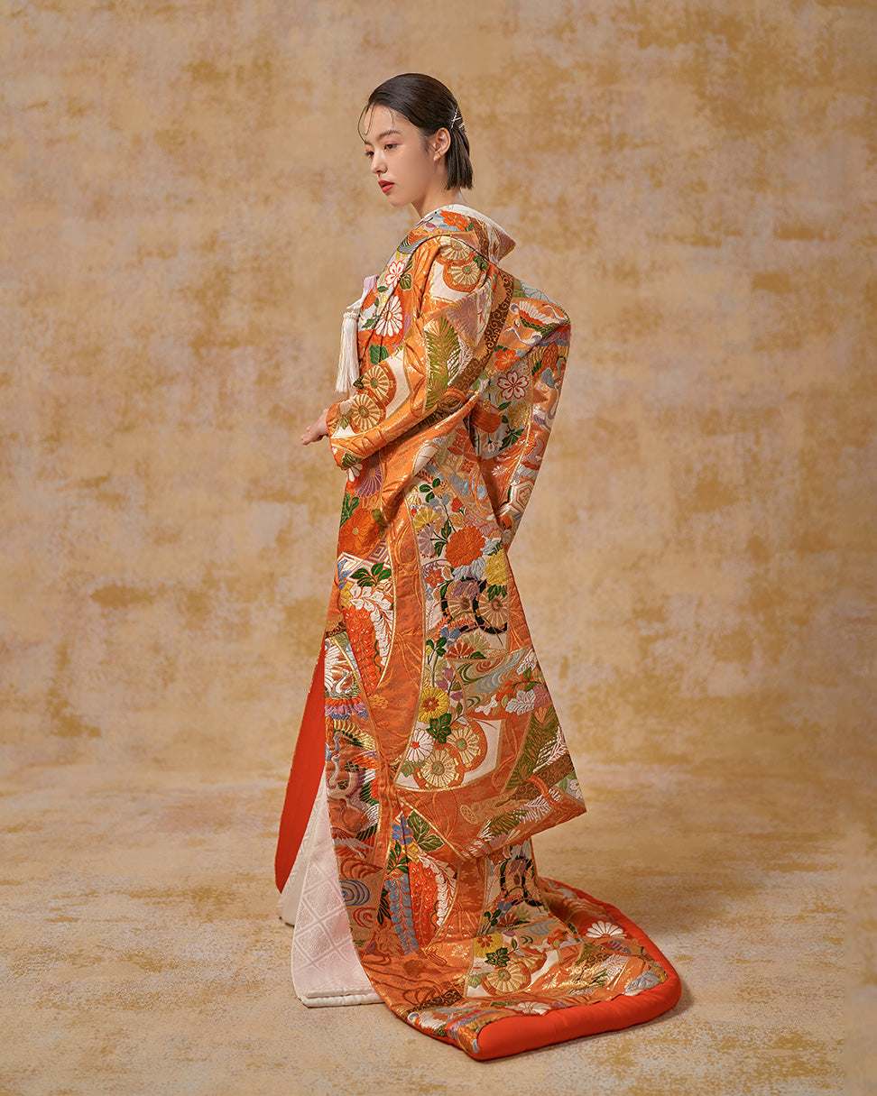 吉祥能衣几帳文【結婚式 和装 色打掛 レンタル】