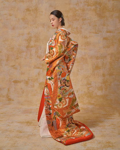 吉祥能衣几帳文【結婚式 和装 色打掛 レンタル】