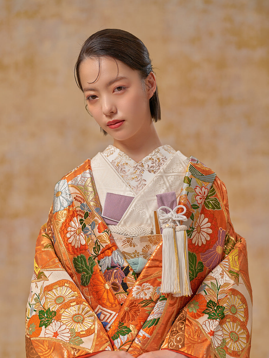 吉祥能衣几帳文【結婚式 和装 色打掛 レンタル】