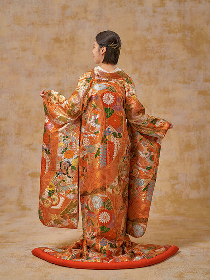 吉祥能衣几帳文【結婚式 和装 色打掛 レンタル】