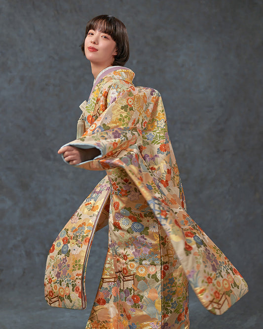 四季花苑文【結婚式 和装 色打掛 レンタル】