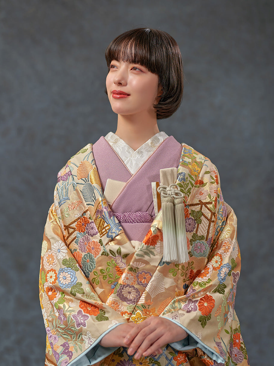 四季花苑文【結婚式 和装 色打掛 レンタル】