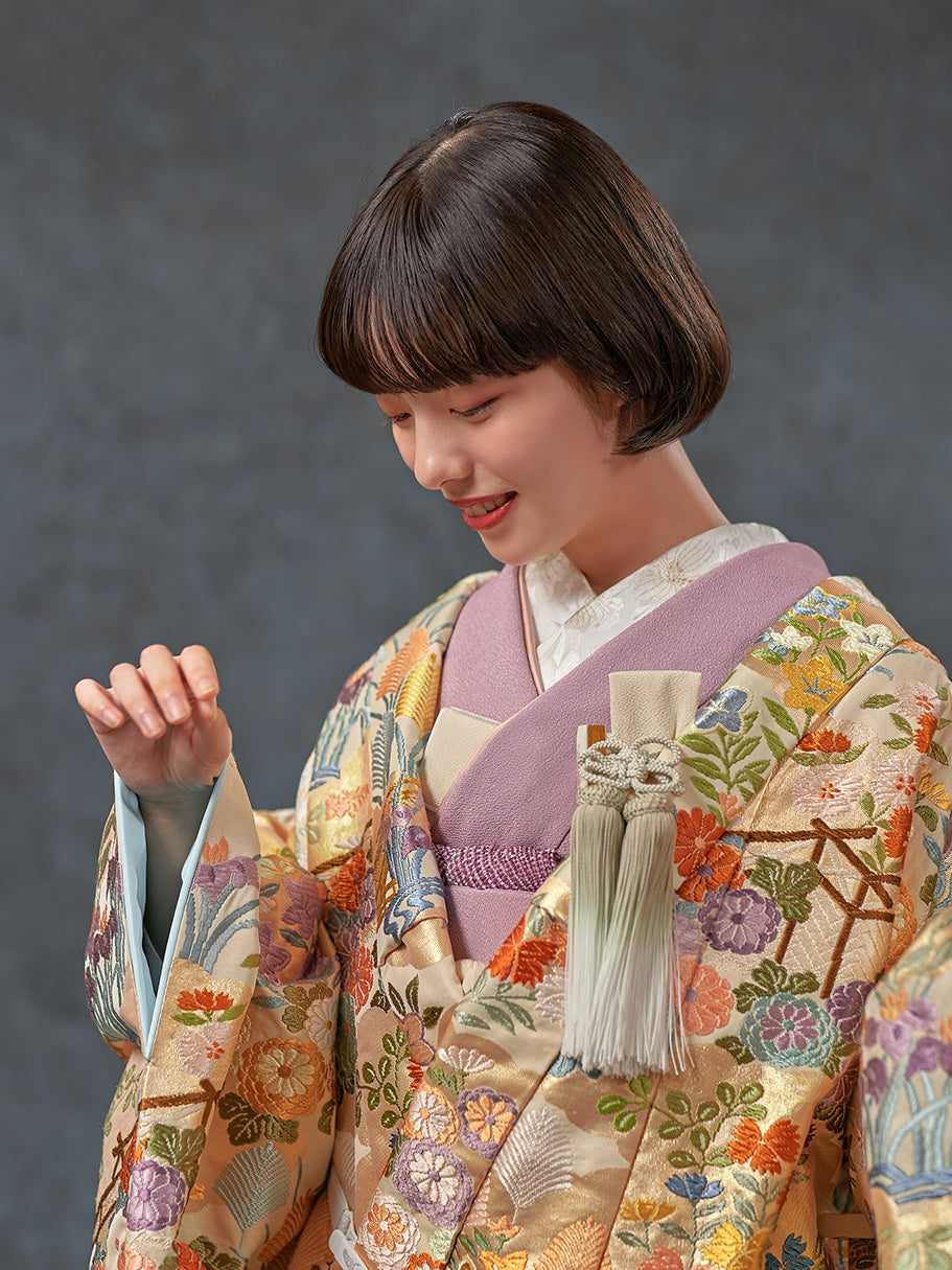 四季花苑文【結婚式 和装 色打掛 レンタル】